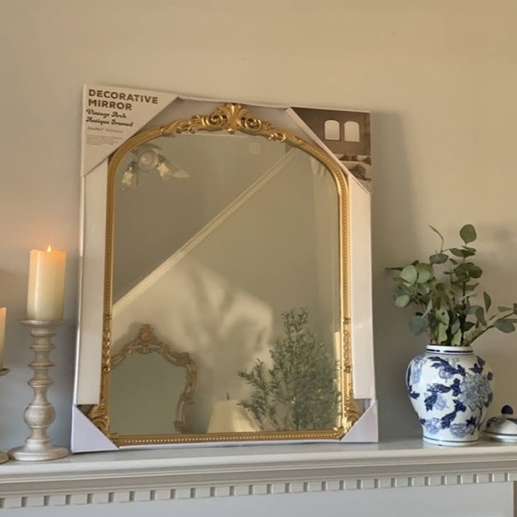 Elegant Gold Decorative Mirror arch NWT wall vanity entry way‎ - Picture 2 of 5